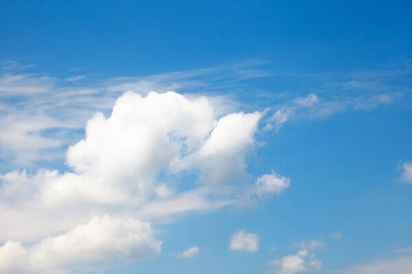 Beautiful sky background. Bizarre clouds