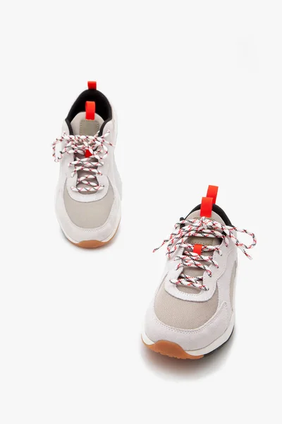 Comfortable Running Shoes White Background — Stockfoto