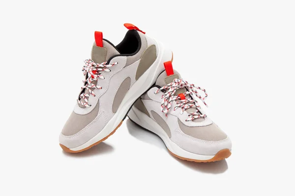 Comfortable Running Shoes White Background — 스톡 사진