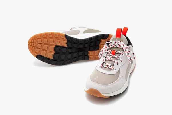 Comfortable Running Shoes White Background — 스톡 사진