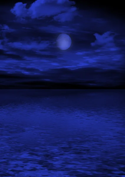 Imagem lunar com água — Fotografia de Stock