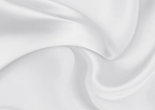 Smooth elegant white silk — Stock Photo, Image