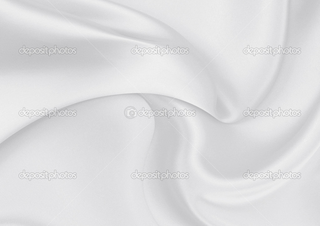 Smooth elegant white silk