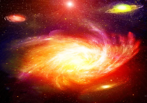 Galaxis egy szabad térben — Stock Fotó