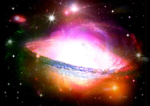 Boş bir alanda galaksi — Stok fotoğraf