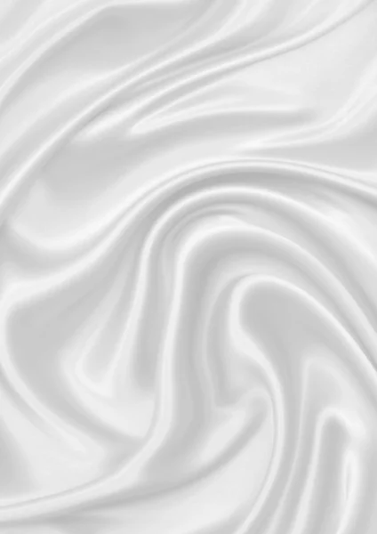 Smooth elegant white silk — Stock Photo, Image