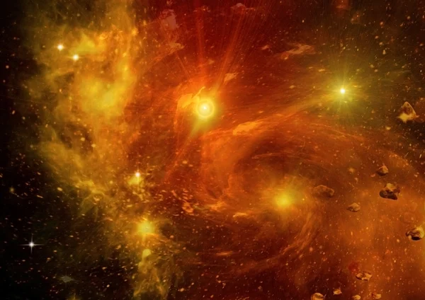 Galax i ett fritt utrymme — Stockfoto