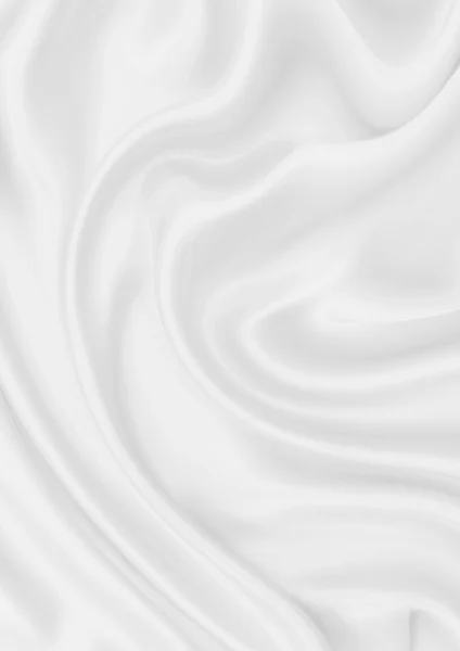 Smooth elegant white silk — Stock Photo, Image