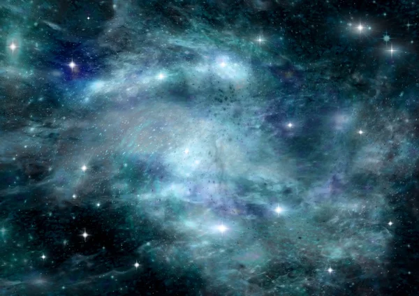 Galaxie ve volném prostoru — Stock fotografie