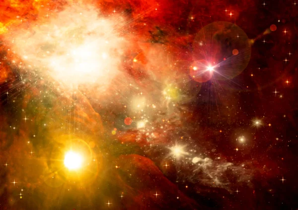 Boş bir alanda galaksi