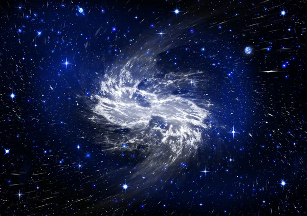 Galáxia em um espaço livre Imagens Royalty-Free