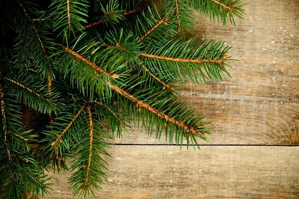 Abete su tavola di legno rustico — Foto Stock