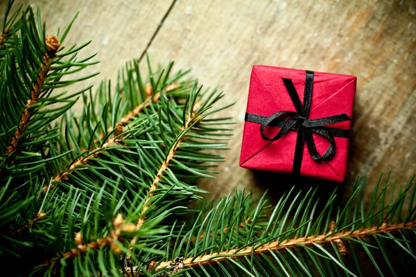 Karácsonyfa dekoráció és fenyő — Stock Fotó