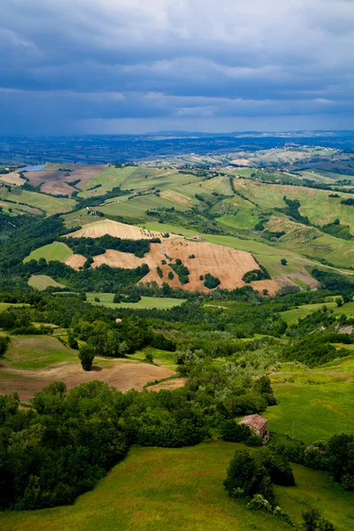 Gröna frodiga landsbygden — Stockfoto