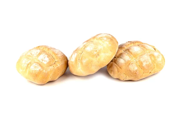 Tre färska bullar — Stockfoto