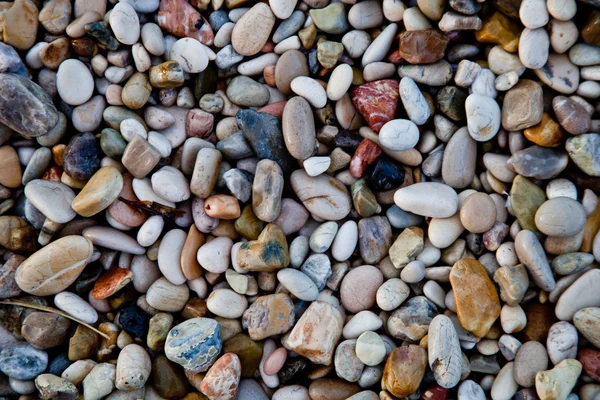 Kulaté barevné moře oblázky — Stock fotografie