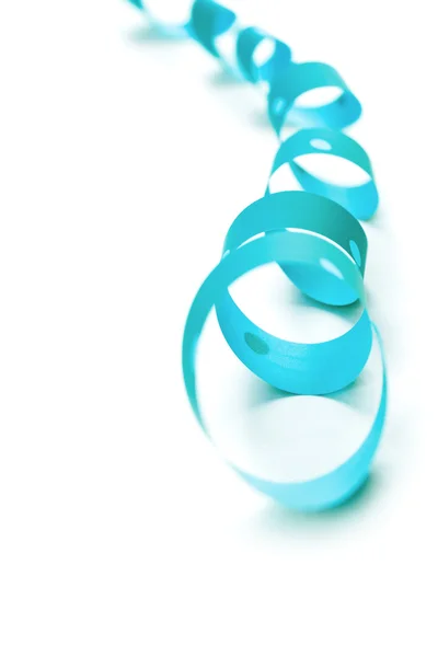 Blue ribbon серпантин — стокове фото
