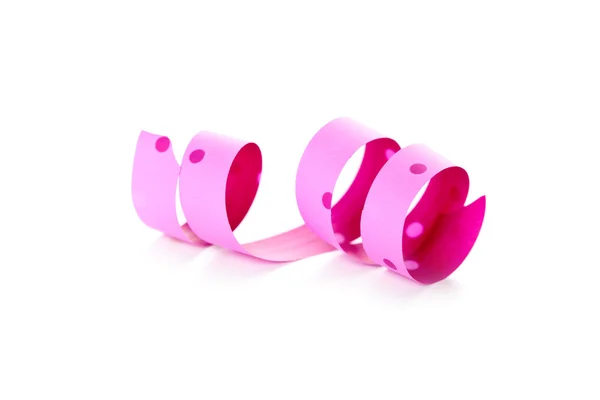 Pink ribbon serpentine — Stock Photo, Image