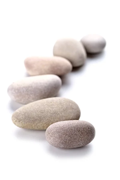 Gray stones in a row — Stock Photo, Image