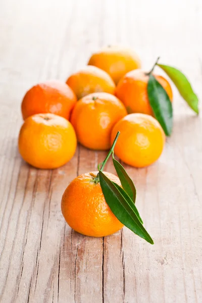 Tangerines aux feuilles — Photo