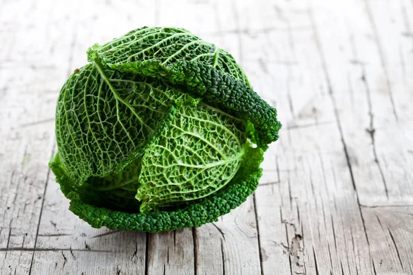 Fresh savoy cabbage — Stock Photo, Image