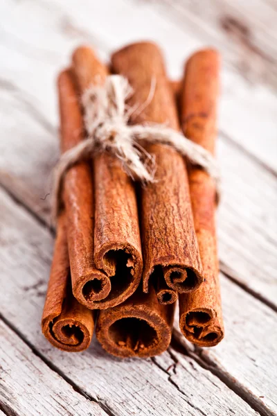 Stack of cinnamon sticks — Stock Photo, Image