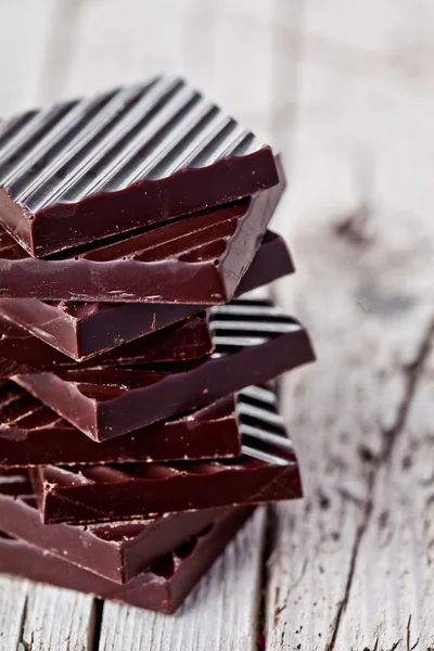 チョコレートのお菓子のスタック — ストック写真