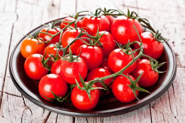 Tomates cereja frescos — Fotografia de Stock