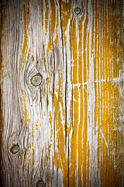 Painted old wooden yellow — Stock Photo, Image