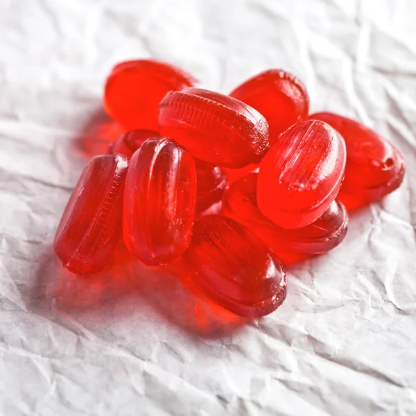 Heap of red candies — Stock Photo, Image