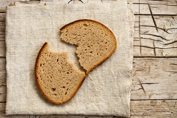 Fetta di pane di segale — Foto Stock