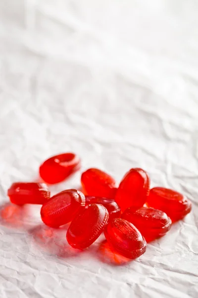 Heap of red candies — Stock Photo, Image