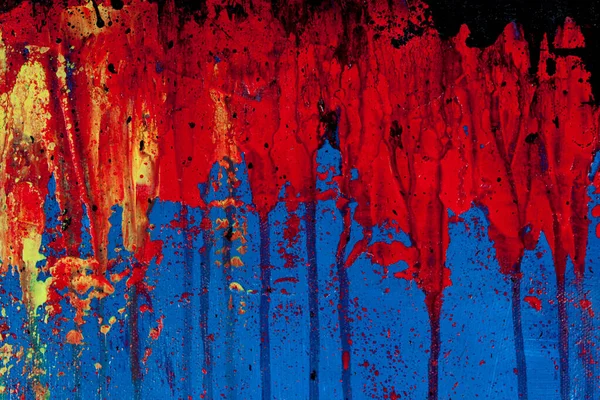 Μπλε Κόκκινο Και Μαύρο Χρώμα Τοίχο Υφή Φόντο Διακοσμητικό Χρώμα — Φωτογραφία Αρχείου