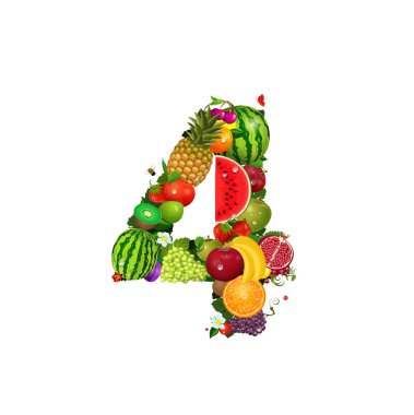 Number of fruit 4