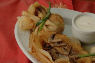 yenilebilir çuval mantar ile