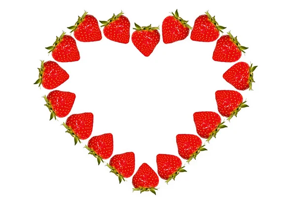 Strawberry hjärta — Stockfoto