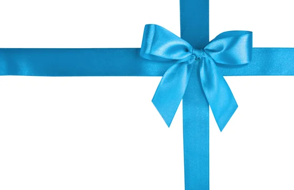 Blue bow — Stock Photo, Image