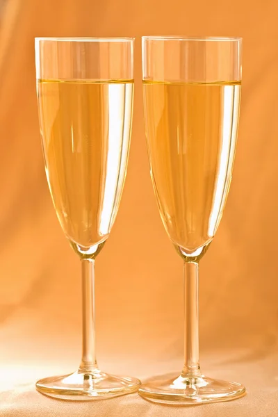 Ett glas champagne — Stockfoto