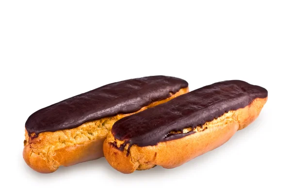 Par de pasteles, eclairs — Foto de Stock