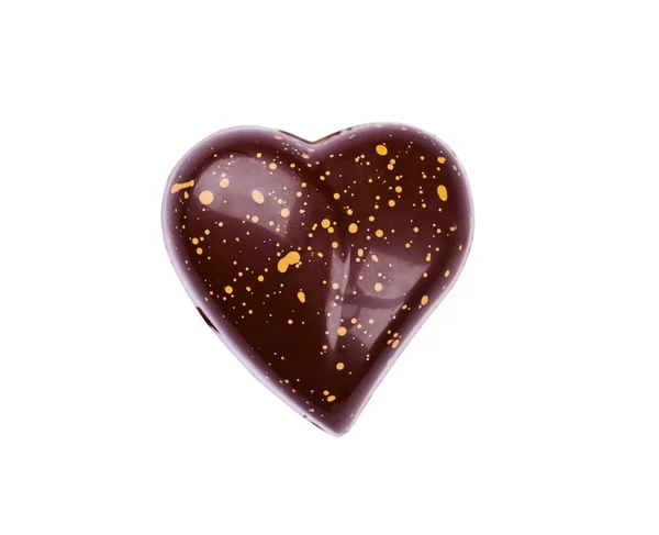 Chocolate heart close up — Stock Photo, Image