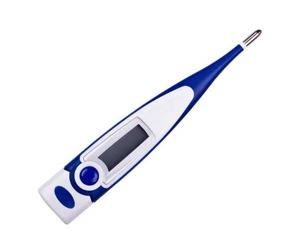 Mavi elektronik termometre — Stok fotoğraf