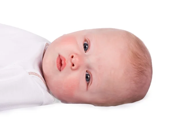 Adorable bebé aislado en blanco — Foto de Stock