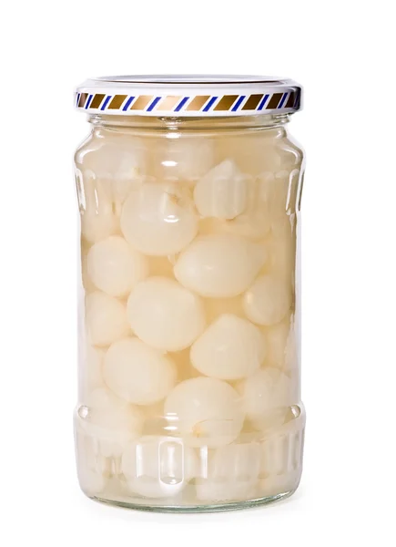Jar of marinaded onion — Stock Photo, Image