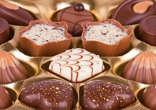 Heerlijke chocolade dessert close-up — Stockfoto