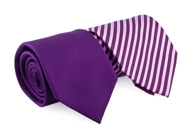 Beyaz bir arka planda kravat