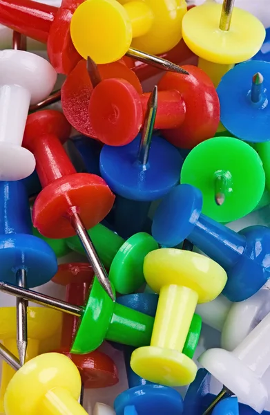 Colored Thumbtacks — Stock Photo, Image