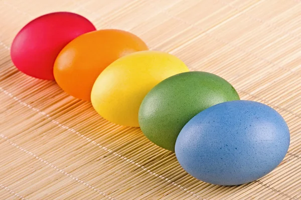 Multi coloured eggs — Stock Photo, Image