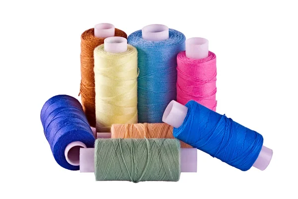 Kleur draad voor het naaien — Stockfoto
