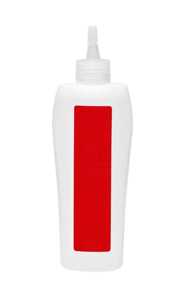Kosmetické láhev na bílém pozadí — Stock fotografie