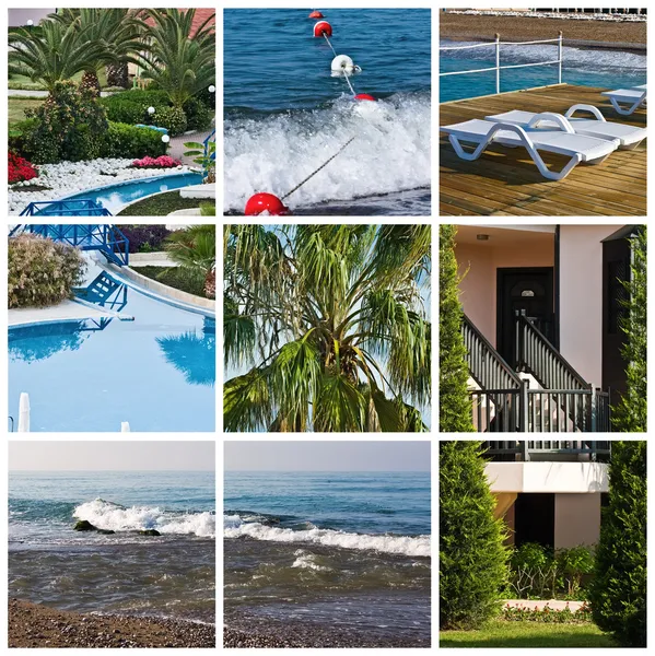 Beautiful tropic lifestyle theme collage — Stock Photo, Image